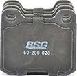 BSG BSG 60-200-020 - Тормозные колодки, дисковые, комплект autosila-amz.com