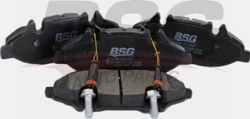 BSG BSG 60-202-007 - Тормозные колодки, дисковые, комплект autosila-amz.com