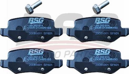 BSG BSG 60-202-014 - Тормозные колодки, дисковые, комплект autosila-amz.com