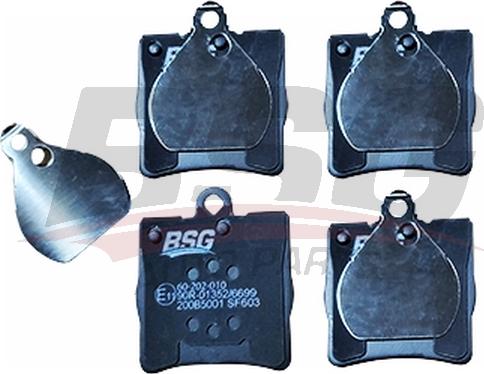 BSG BSG 60-202-010 - Тормозные колодки, дисковые, комплект autosila-amz.com