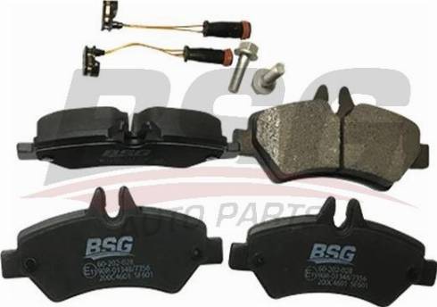 BSG BSG 60-202-028 - Тормозные колодки, дисковые, комплект autosila-amz.com