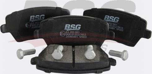 BSG BSG 63-202-001 - Тормозные колодки, дисковые, комплект autosila-amz.com
