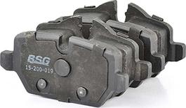 BSG BSG 15-200-019 - Тормозные колодки, дисковые, комплект autosila-amz.com