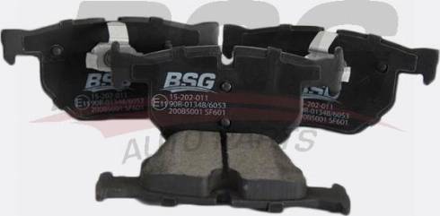 BSG BSG 15-202-011 - Тормозные колодки, дисковые, комплект autosila-amz.com