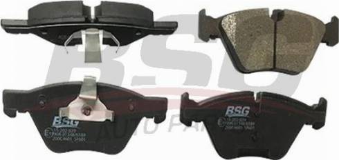BSG BSG 15-202-029 - Тормозные колодки, дисковые, комплект autosila-amz.com