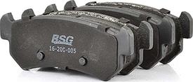 BSG BSG 16-200-005 - Тормозные колодки, дисковые, комплект autosila-amz.com