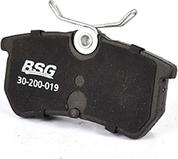 BSG BSG 30-200-019 - Тормозные колодки, дисковые, комплект autosila-amz.com