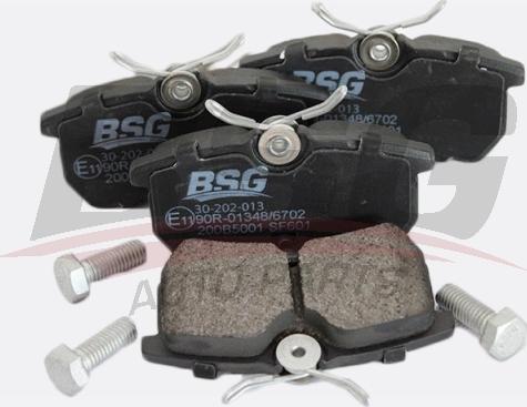 BSG BSG 30-202-013 - Тормозные колодки, дисковые, комплект autosila-amz.com