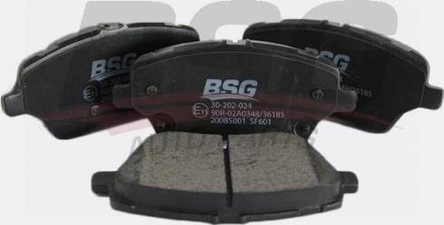 BSG BSG 30-202-024 - Тормозные колодки, дисковые, комплект autosila-amz.com