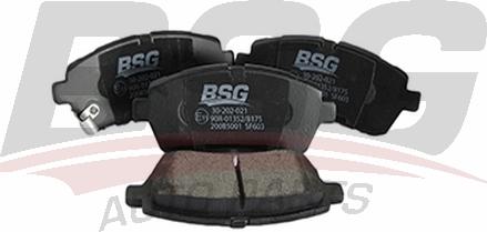 BSG BSG 30-202-021 - Тормозные колодки, дисковые, комплект autosila-amz.com