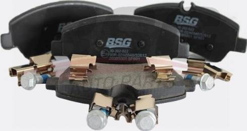 BSG BSG 30-202-022 - Тормозные колодки, дисковые, комплект autosila-amz.com