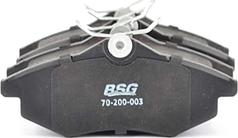 BSG BSG 70-200-003 - Тормозные колодки, дисковые, комплект autosila-amz.com