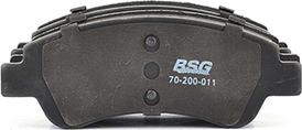 BSG BSG 70-200-011 - Тормозные колодки, дисковые, комплект autosila-amz.com