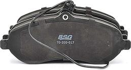 BSG BSG 70-200-017 - Тормозные колодки, дисковые, комплект autosila-amz.com