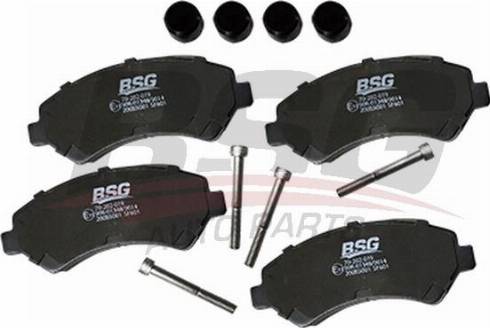 BSG BSG 70-202-019 - Тормозные колодки, дисковые, комплект autosila-amz.com