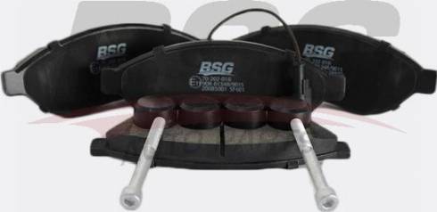 BSG BSG 70-202-018 - Тормозные колодки, дисковые, комплект autosila-amz.com