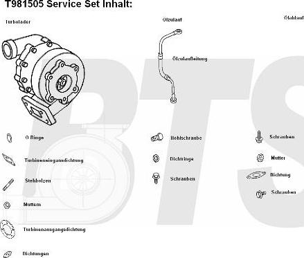 BTS Turbo T981505 - Турбина, компрессор autosila-amz.com