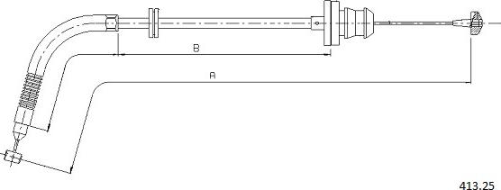 Cabor 413.25 - Тросик газа autosila-amz.com