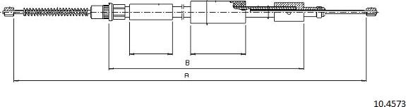 Cabor 10.4573 - Тросик, cтояночный тормоз autosila-amz.com