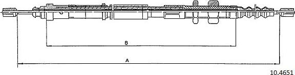 Cabor 10.4651 - Тросик, cтояночный тормоз autosila-amz.com