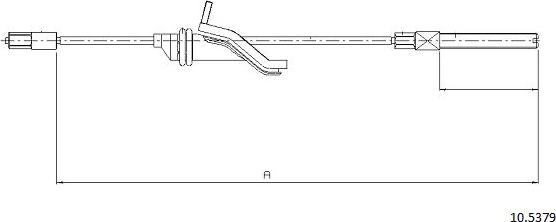 Cabor 10.5379 - Тросик, cтояночный тормоз autosila-amz.com