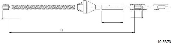 Cabor 10.5373 - Тросик, cтояночный тормоз autosila-amz.com