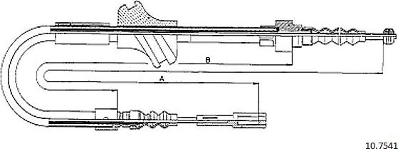 Cabor 10.7541 - Тросик, cтояночный тормоз autosila-amz.com