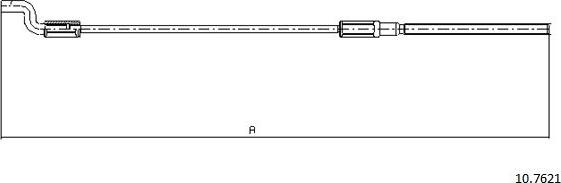 Cabor 10.7621 - Тросик, cтояночный тормоз autosila-amz.com