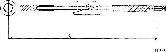 Cabor 11.545 - Тросик, cтояночный тормоз autosila-amz.com