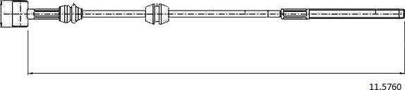 Cabor 11.5760 - Тросик, cтояночный тормоз autosila-amz.com