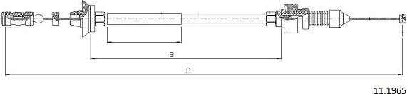 Cabor 11.1965 - Тросик газа autosila-amz.com
