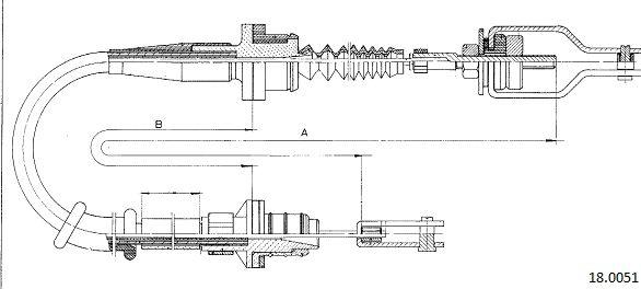 Cabor 18.0052 - Трос, управление сцеплением autosila-amz.com