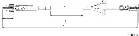 Cabor S20005 - Тросик спидометра autosila-amz.com