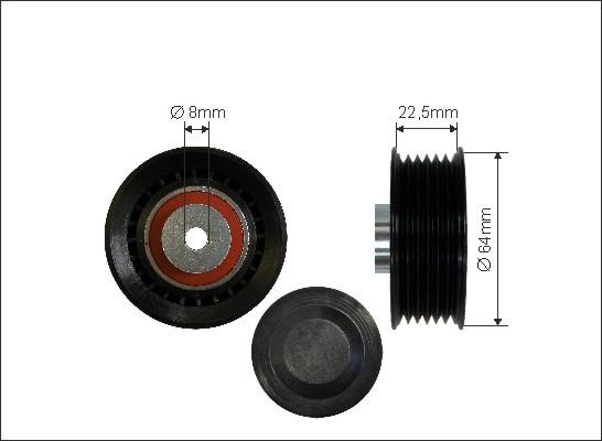 Caffaro 409-136 - Ролик, поликлиновый ремень autosila-amz.com