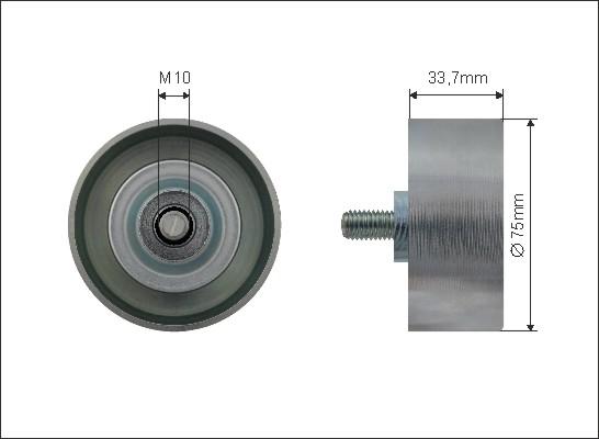 Caffaro 500537 - Ролик autosila-amz.com