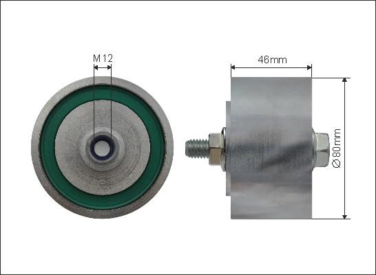 Caffaro 500527 - Ролик, поликлиновый ремень autosila-amz.com