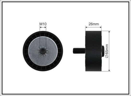 Caffaro 500657 - Ролик, поликлиновый ремень autosila-amz.com