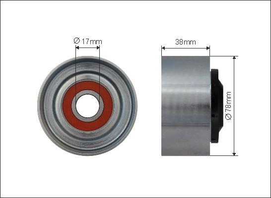 Caffaro 500605 - Ролик, поликлиновый ремень autosila-amz.com