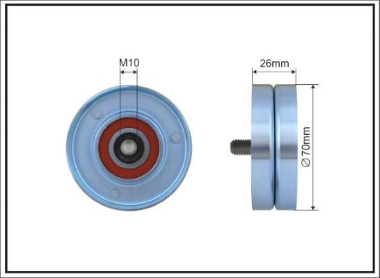 Caffaro 500633 - Ролик, поликлиновый ремень autosila-amz.com