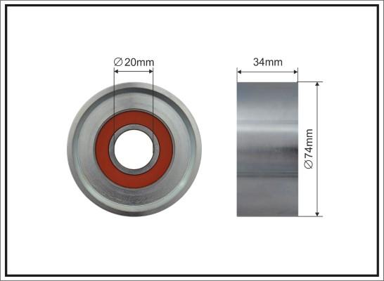 Caffaro 500679 - Ролик, поликлиновый ремень autosila-amz.com