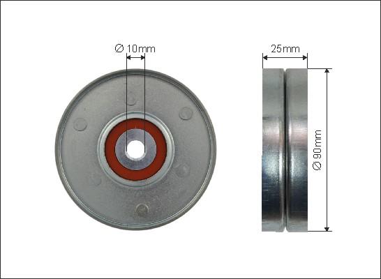 Caffaro 500392 - 500392 РОЛИК П/КЛИН. РЕМНЯ CHR 300M -04, DOD, JEEP autosila-amz.com