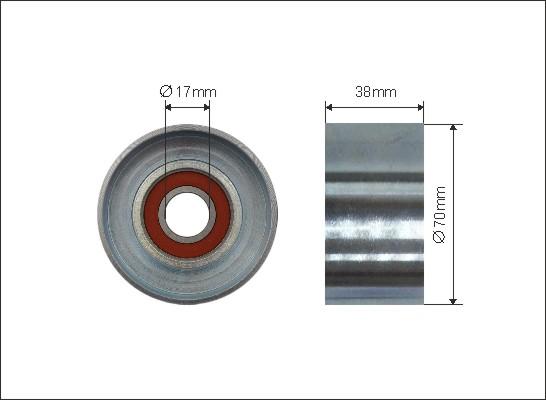 Caffaro 500292 - Ролик, поликлиновый ремень autosila-amz.com