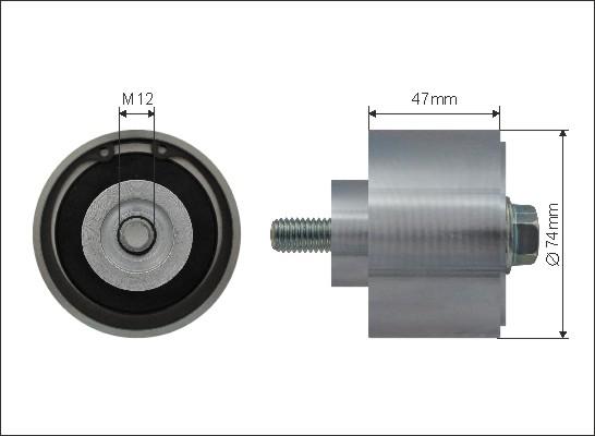 Caffaro 500274 - Ролик, поликлиновый ремень autosila-amz.com