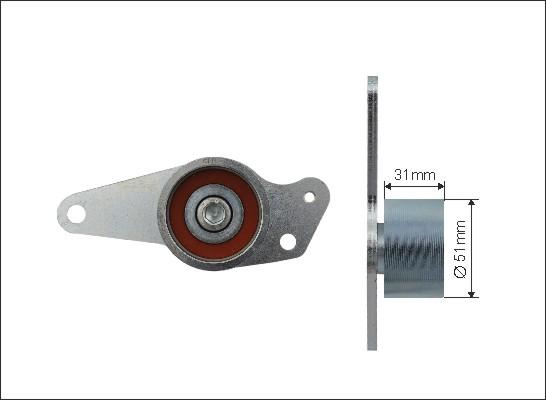 Caffaro 149-00 - Ролик натяжителя autosila-amz.com