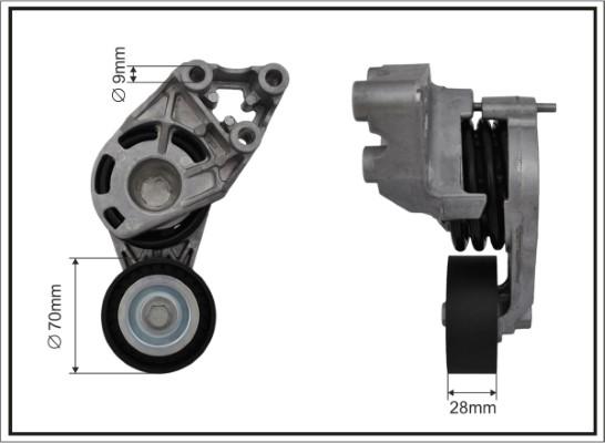 Caffaro 118087SP - Натяжитель, поликлиновый ремень autosila-amz.com