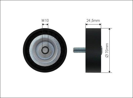 Caffaro 347-00 - Ролик генератора обводной Freemont, PSA 4007, C-Crosser 2.4, Mitsubishi, Dodge Caliber, Journey autosila-amz.com