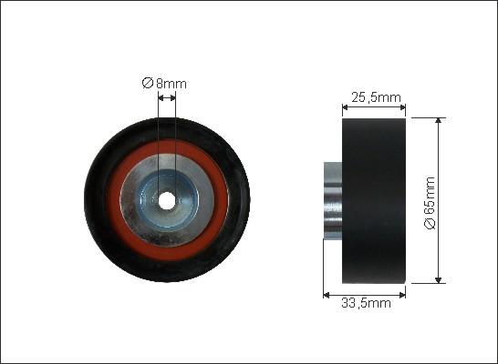 Caffaro 321-113 - Ролик, поликлиновый ремень autosila-amz.com