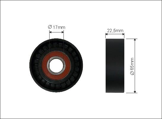 Caffaro 261-00 - Ролик, поликлиновый ремень autosila-amz.com