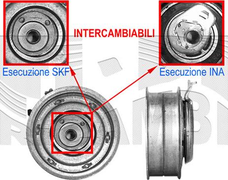 Caliber 46663 - Натяжной ролик, зубчатый ремень ГРМ autosila-amz.com