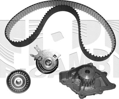 Caliber 0512KCW - Водяной насос + комплект зубчатого ремня ГРМ autosila-amz.com